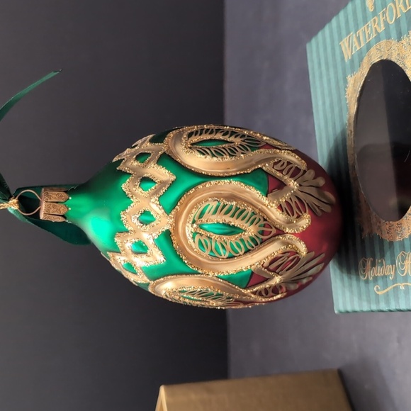 VGT,Waterford Holiday Heirlooms Green/Red Ornament. - Picture 11 of 13